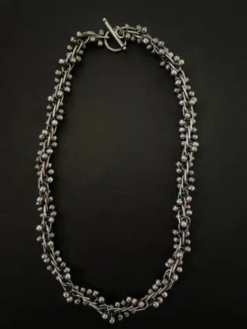 멕시코 빈티지 DNA 체인 링크 목걸이 실버 925