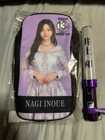 노기자카46 이노우에 와카나 응원봉과 13th 응원봉 파우치