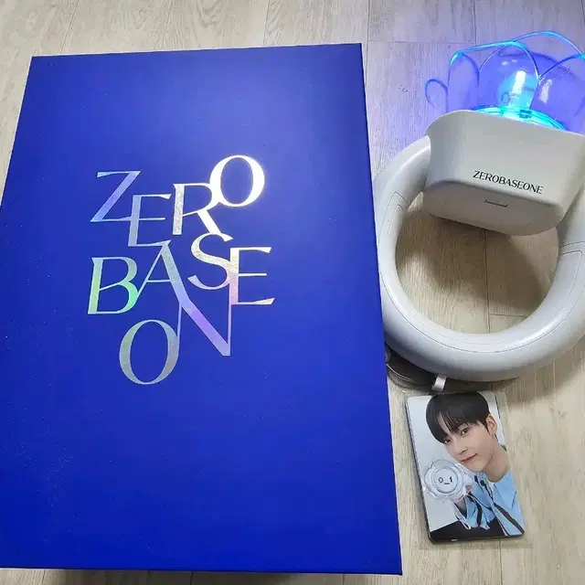 제로베이스원 응원봉 로즈링 포카 세트