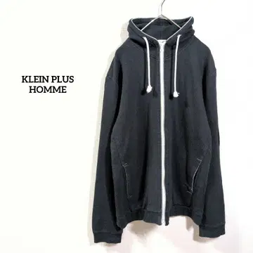 KLEIN PLUS HOMME 풀 집업 후드티 블랙 심플 48
