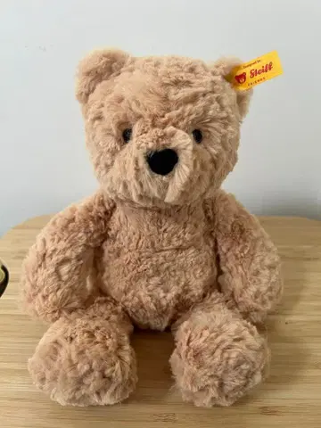 Steiff 베이지 봉제 인형 오리지널 케이스 포함