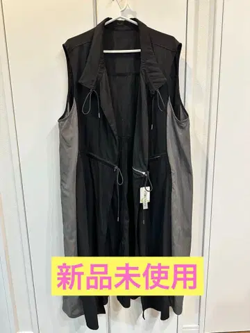 아즈노우아즈 롱 베스트 질레 블랙 그레이