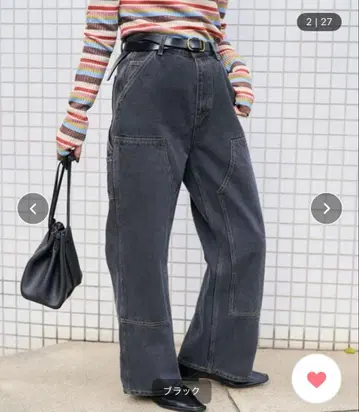 FREAK'S STORE / 더블니 데님 블랙