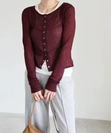 SELECT MOCA 시어 골지 가디건