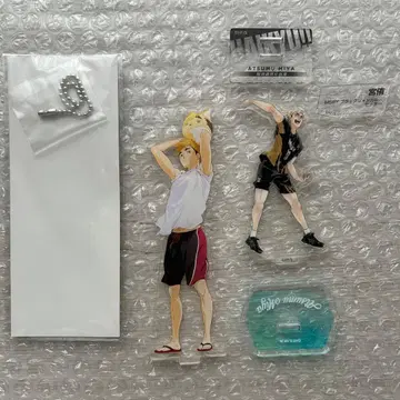 하이큐!! 미야 아츠무 문구 카페 크로니클 아크릴 스탠드 키링