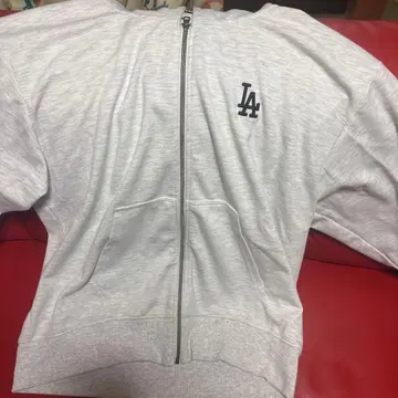 MLB LA 로고 집업 후드티 LL