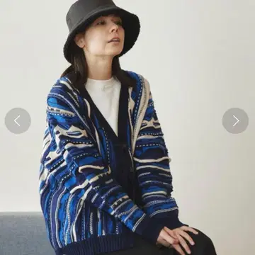 niko and - 니코앤드 빈티지라이크 3D 자카드 가디건