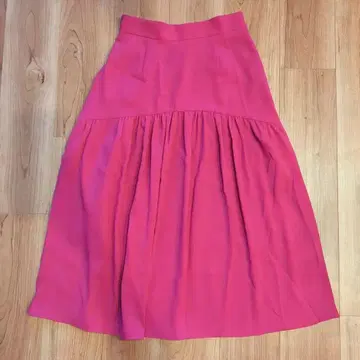 L'ESSAGE 핑크 플레어 롱 스커트