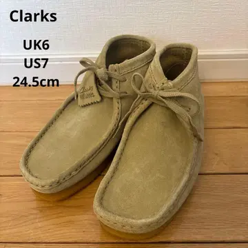 미사용품 클락스 왈라비 메이플 스웨이드 24.5cm