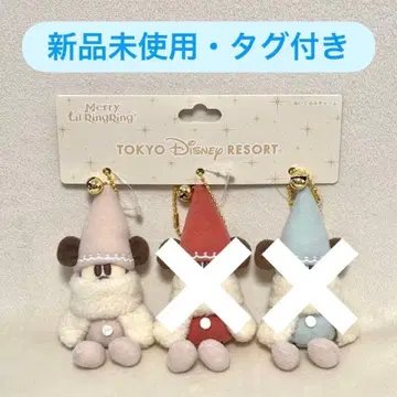 도쿄 디즈니 리조트 크리스마스 릴린린 봉제 인형 참 화이트