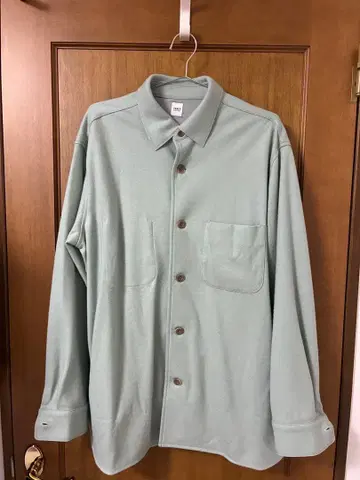 TAKEO KIKUCHI 민트 그린 긴팔 셔츠