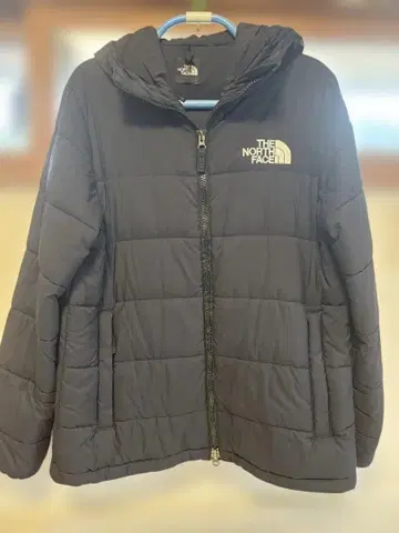 THE NORTH FACE 후드 부착 다운 자켓 블랙