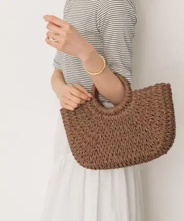 RODE SKO 로데스코 라운드 핸들 바스켓백