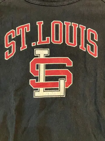 champion ST.LOUIS 7부 소매 네이비 MADE IN USA