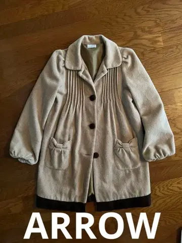 [ ARROW ] 퍼프 소매 롱 코트 L 사이즈