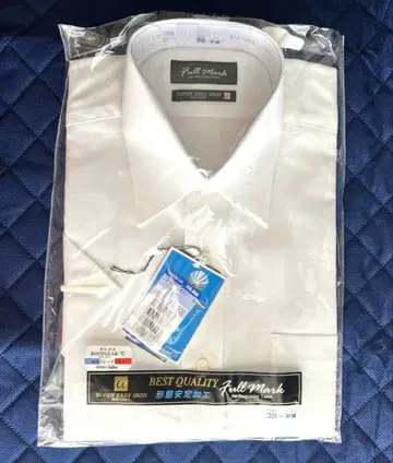 풀 마크 형태 안정 가공 비즈니스 셔츠 38-반팔