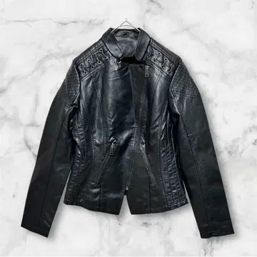 가죽 라이더 자켓 싱글 라이더 블랙 S