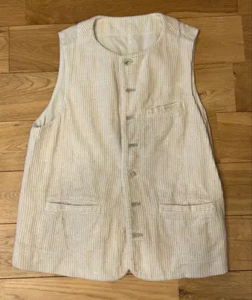 nest Robe 아이보리 스트라이프 니트 베스트 F