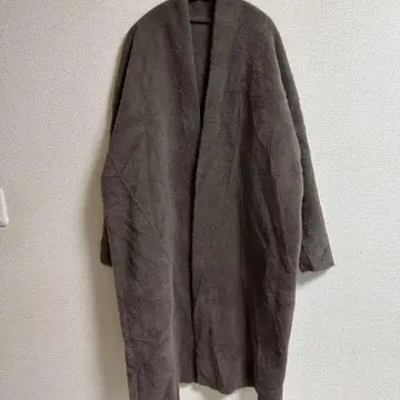 앤제이 ANDJ 롱 니트 가디건 다크 브라운