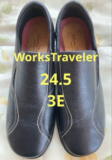 Warks Traveler 가죽 신발 블랙 24.5 3E