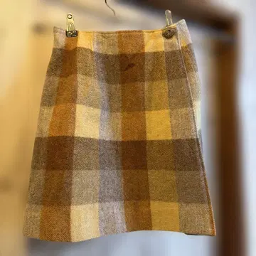 일본제 여성용 랩 스커트 무릎 기장 스커트