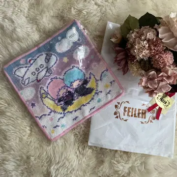 페이 손수건 새상품 JAL 키키라라 리틀트윈스타