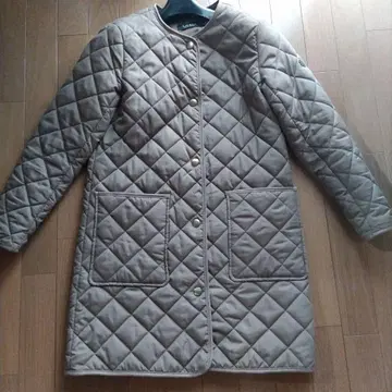 세탁 가능한 랄프 로렌 퀼팅 코트 카멜