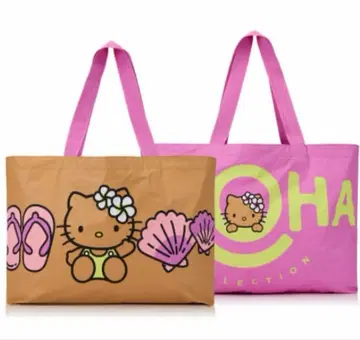 하와이 한정판 아로하 컬렉션 헬로키티 토트백
