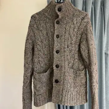 TOMMY HILFIGER 케이블 니트 스웨터 L 그레이 계열