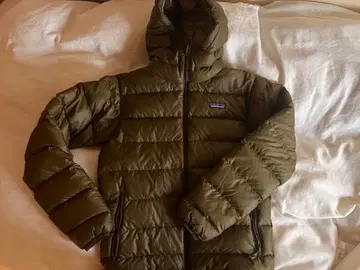 Patagonia 후드 부착 다운 자켓 M 올리브