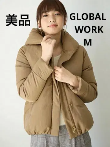 새상품급 GLOBAL WORK 발수 다운 블루종 숏 다운 M