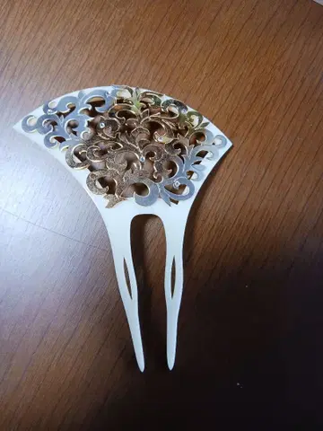 일본 의류 부채꼴 골드 컬러 장식 머리 장식