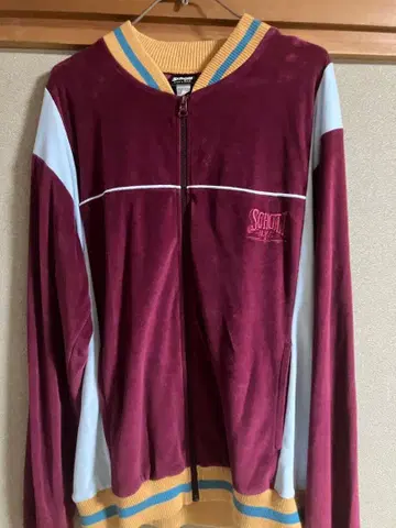 SCHOTT 버건디 자켓