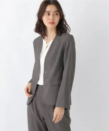 LEPSIM [세탁 가능] 깔끔 자켓 목그레이