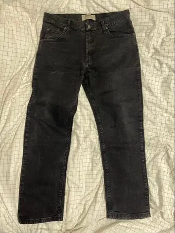 Wrangler 블랙 데님 스트레이트 W36 L30