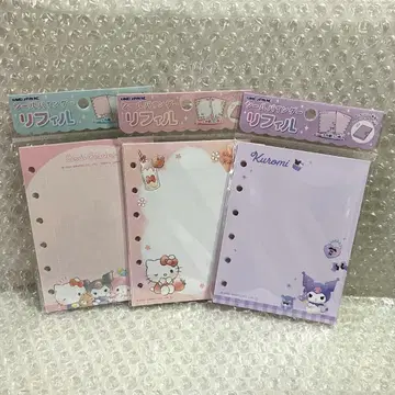 산리오 리필 씰북 씰 바인더 씰 대지 키티 쿠로미