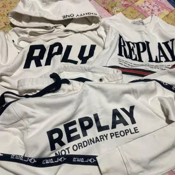 리플레이 3종 후드티 상의 세트