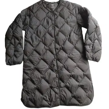 유니클로 울트라 라이트 다운 릴랙스 코트 블랙 M 새상품급!