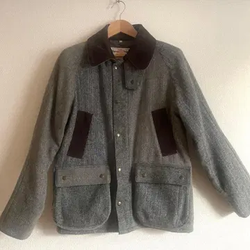 그레이 트위드풍 자켓