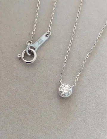 ete 플라티나 0.15ct 다이아 목걸이