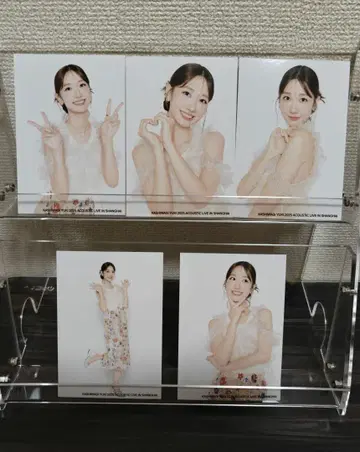 카시와기 유키 상하이 어쿠스틱 라이브 랜덤 브로마이드 화이트 5장 컴프