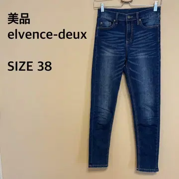 [ 새상품급 ] elvence-deux/스키니 데님 팬츠/블루/청바지