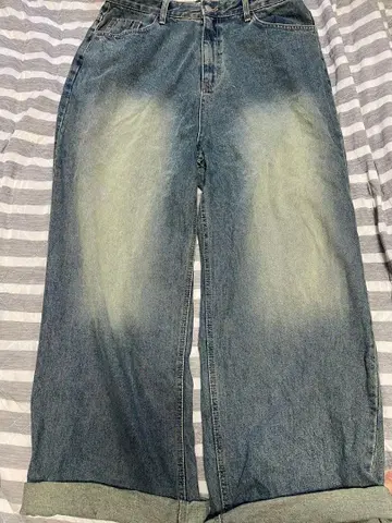 SKETCH 와이드 레그 와이드 데님 팬츠 L