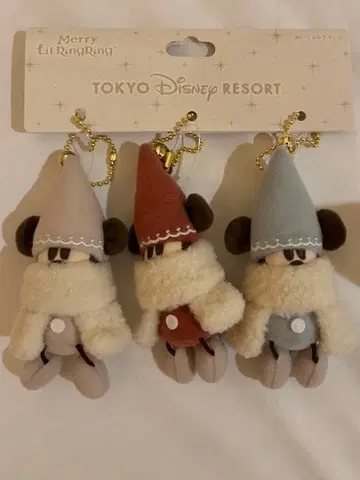 2025 디즈니 크리스마스 리루린린 봉제 인형 참 3개