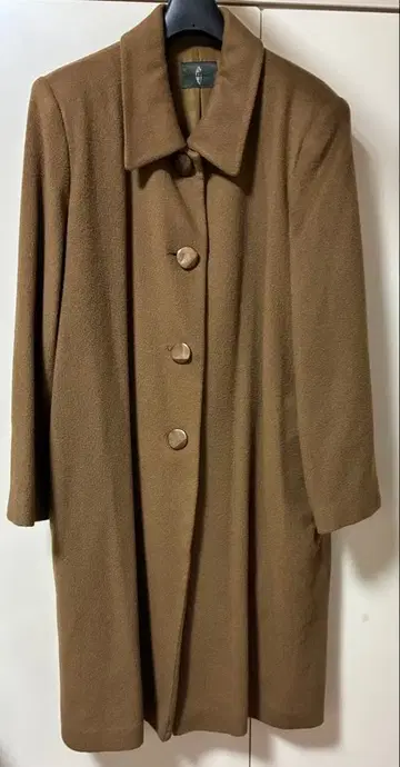 COLLECTION 브라운 캐시미어 100% 롱 코트