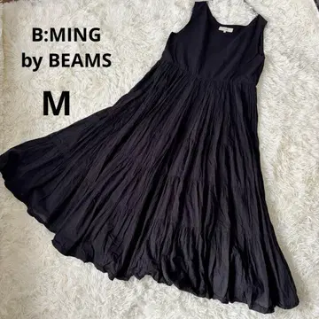 B:MING by BEAMS 코튼 티어드 원피스 M 블랙