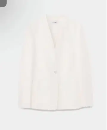 PLST 화이트 웜 리저브 칼라리스 자켓과 팬츠 세트