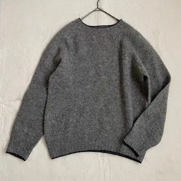 웨어하우스 할리 오브 스코틀랜드 니트 그레이 울 100%