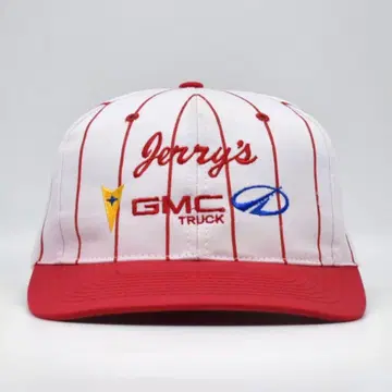 90s 빈티지 GMC 트러킹 자수 스트라이프 캡 GM 구제 의류