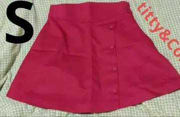 새상품 titty&Co. 스커트 가을 티티앤코 S 큐트 레드